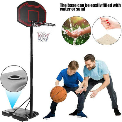 Adjustable Portable Basketball Hoop 2.1 M