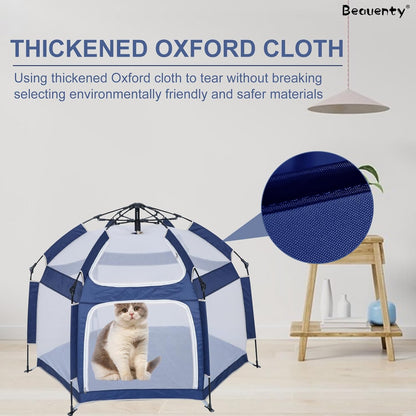 Baby Playpen Kids Tent Carrying Bag Portable Play Yard Toddlers (Blue)