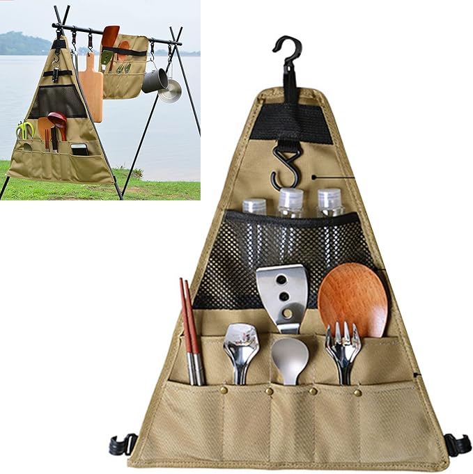 Outdoor Camping Storage Bag – Cutlery Hanging Bag | Picnic Multi-Grid Multipurpose Organiser HS9872
