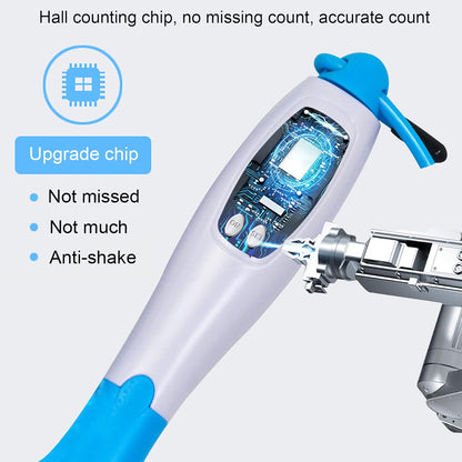 Cordless Skipping Digital Jump Rope (Blue/White)