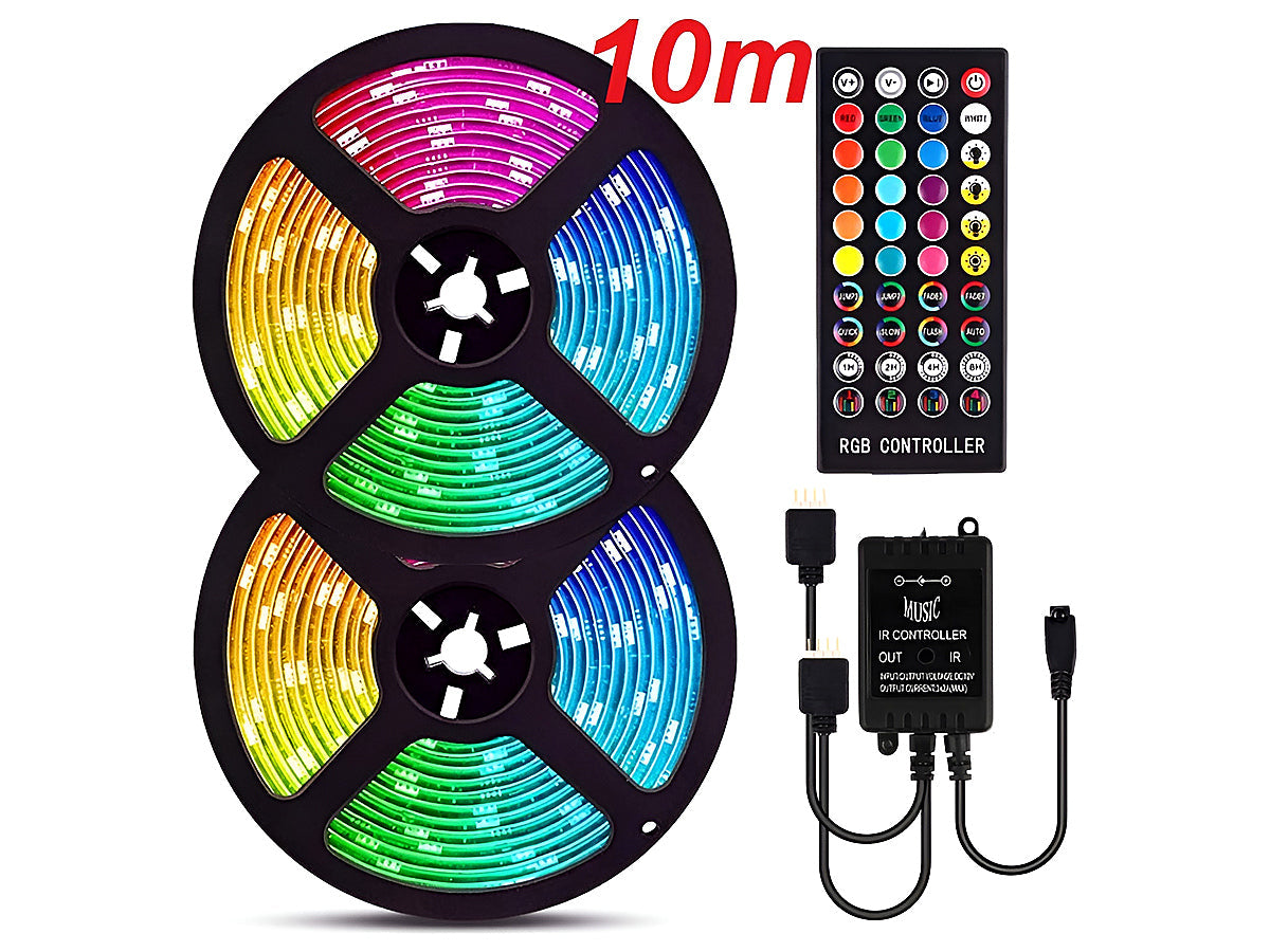 LED Strip Light RGB 10m with remote