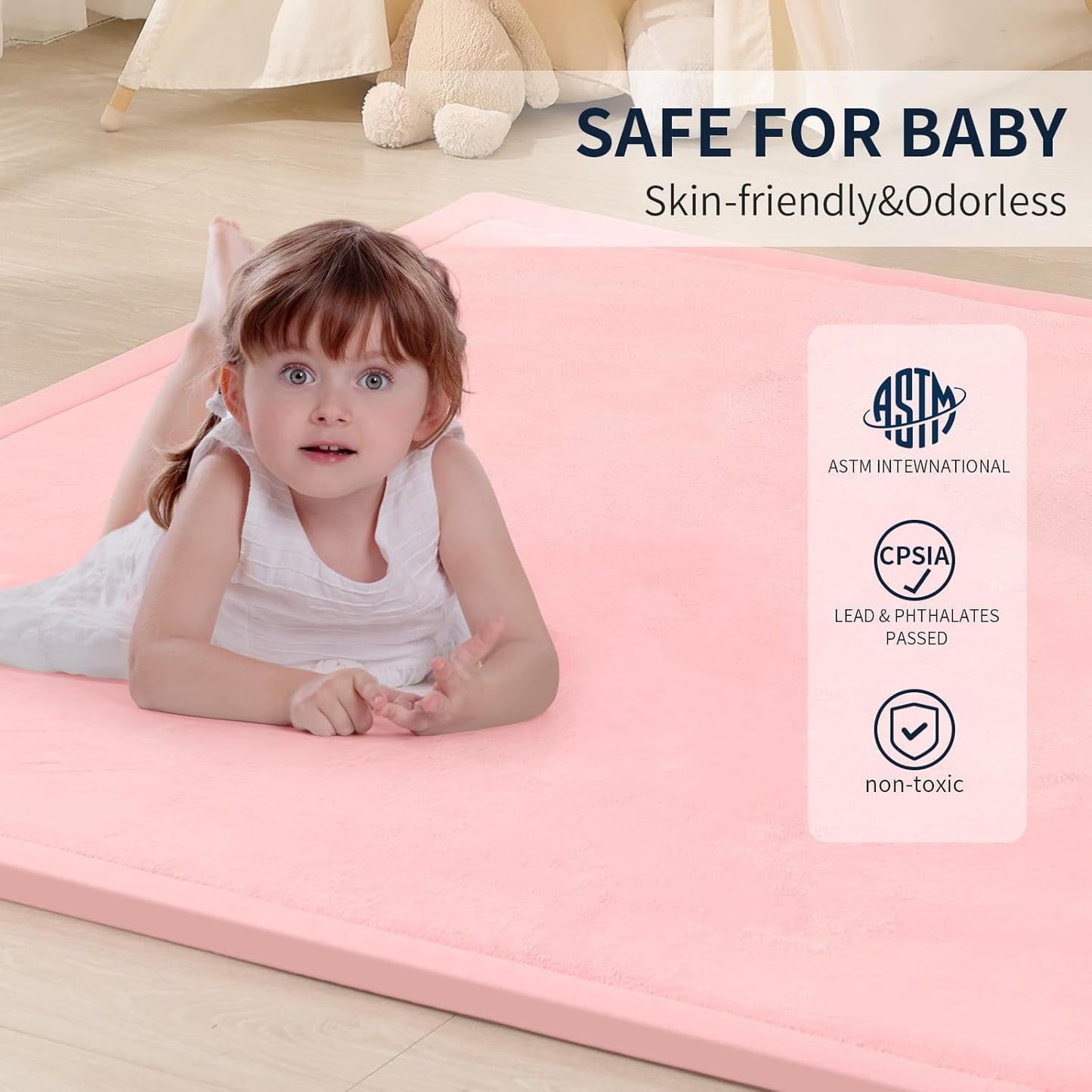 Soft Play Mat Baby Play Mat Memory Foam Soft-Touch Mat
