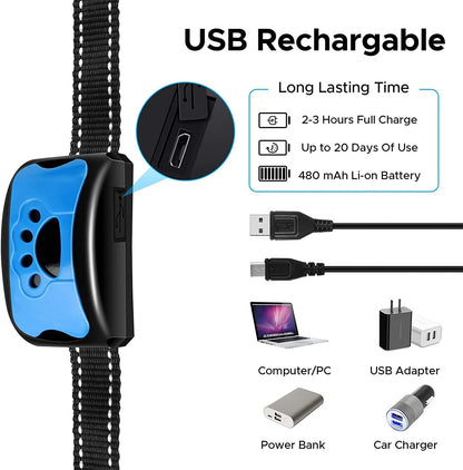 Dog Bark Collar Rechargeable Dog Training Collar