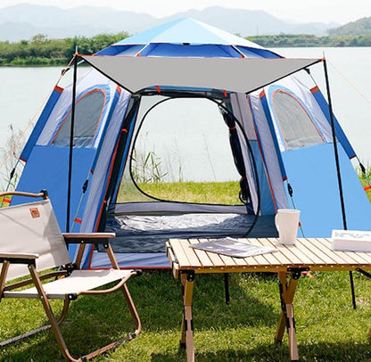 Hexagonal Camping Tent - Durable, Quick Setup JLP5467