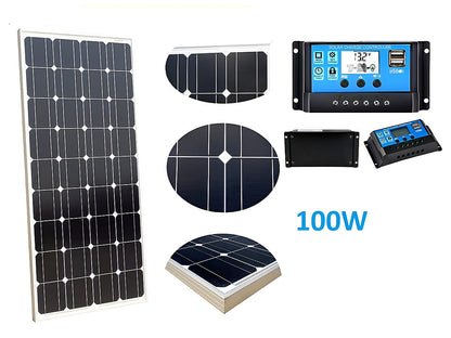 100W Solar Panel with Solar Controller