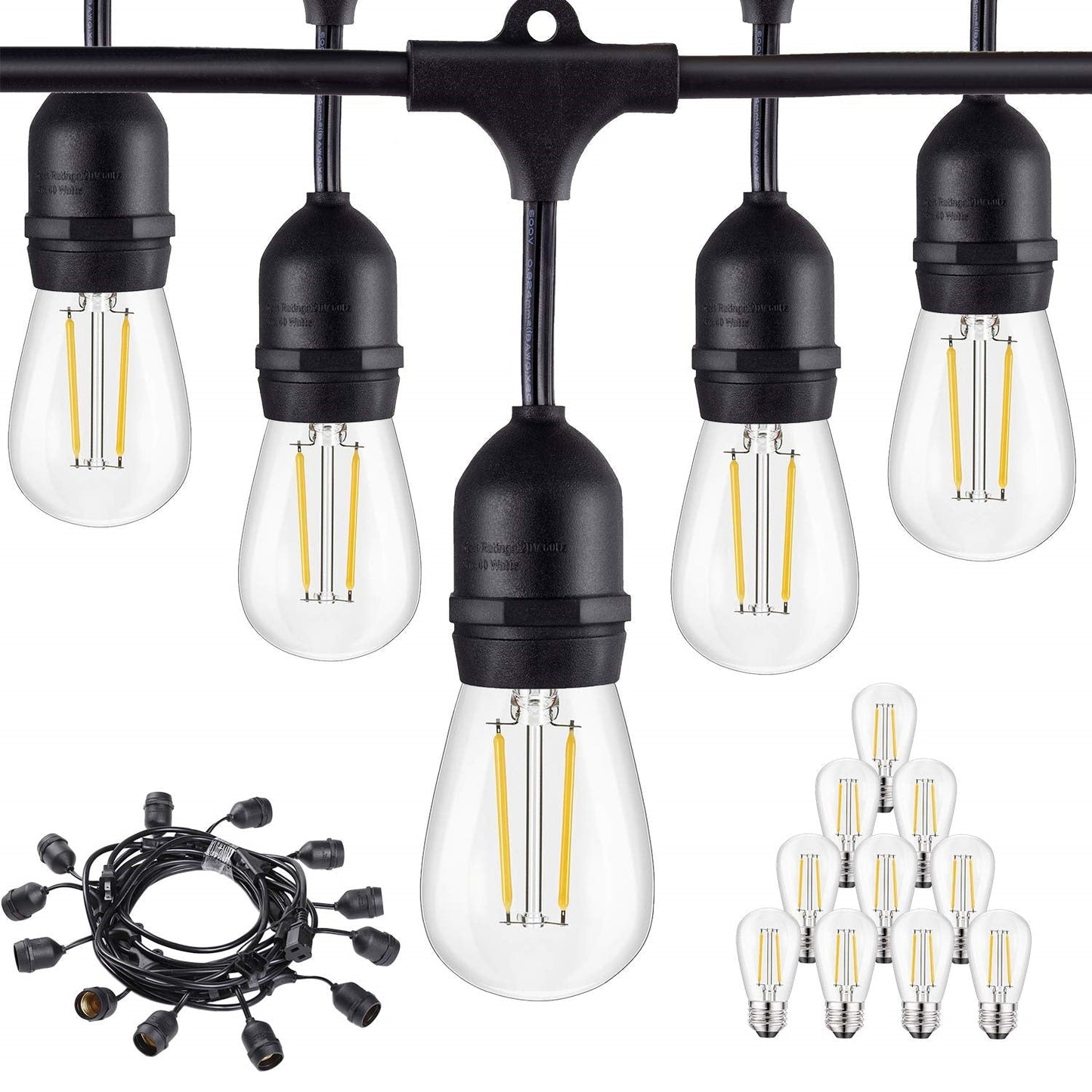 Outdoor Festoon Light String Lights 32M 35 LED Bulbs