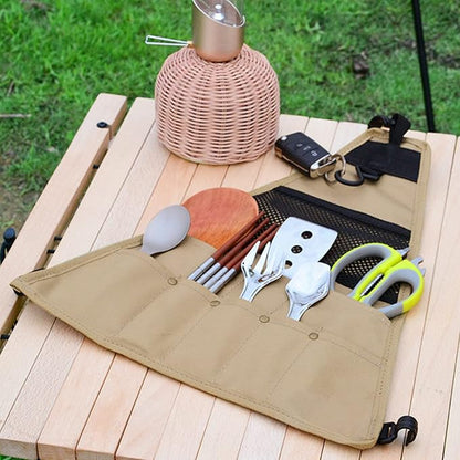 Outdoor Camping Storage Bag – Cutlery Hanging Bag | Picnic Multi-Grid Multipurpose Organiser HS9872