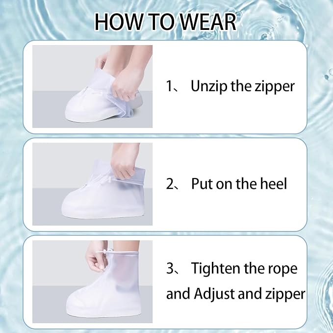 ECOTREK Rain Boot Waterproof Shoes Covers, 6 Sizes available YR214112