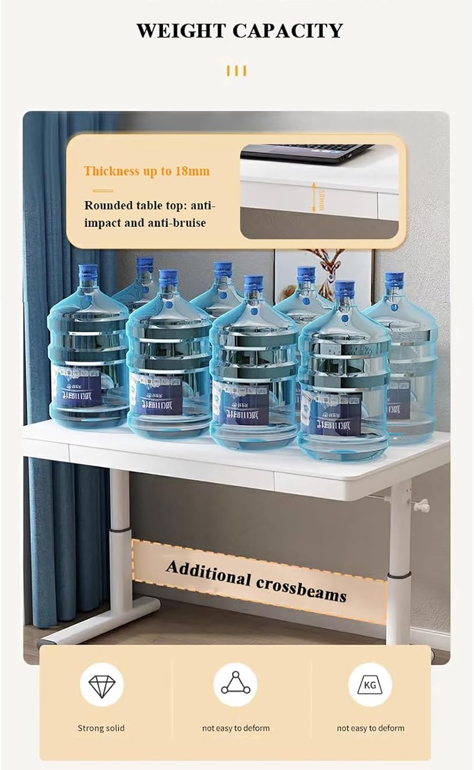 Height Adjustable Desk Table