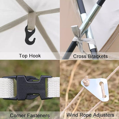 Dome Canopy Gazebo Tent – 4.2 × 4.2 × 2.3 m