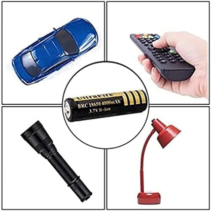 18650 4000mAh 3.7V Rechargeable Lithium Battery (12 Pcs)