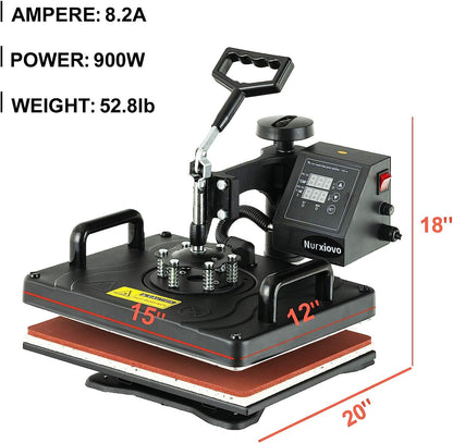 Digital Heat Press Machine Transfer T-Shirt Printer