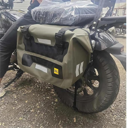 ECOTREK Motorcycle Saddlebags – Double Side Saddle Bag, 60L Waterproof Pannier YJ7303