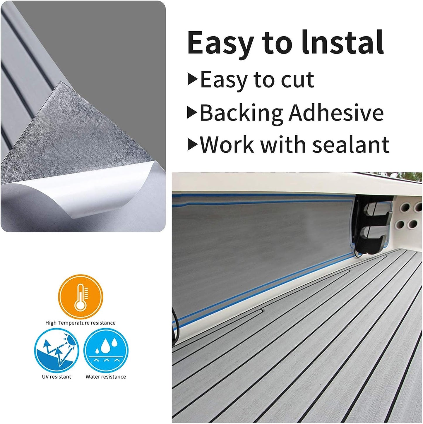 Marine Carpet Teak Boat Flooring Mat