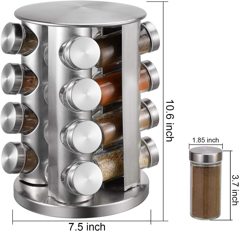 Spice Rack Stand 16 Jars