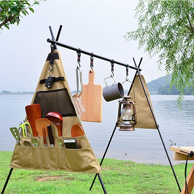 Outdoor Camping Storage Bag – Cutlery Hanging Bag | Picnic Multi-Grid Multipurpose Organiser HS9872