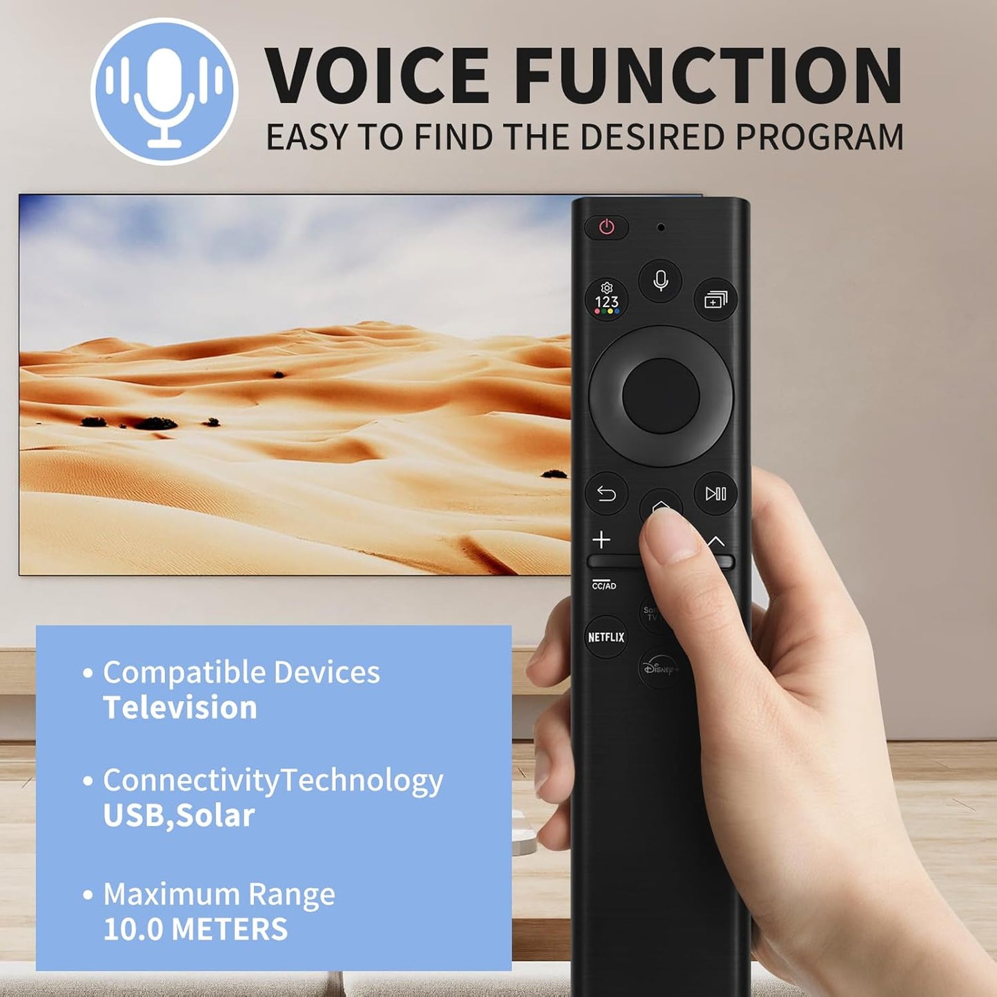 Samsung Smart Solar TV Remote Replacement