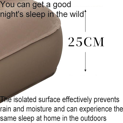 ECOTREK-Outdoor Inflatable Single Airbed Mattress with Built-in Pump