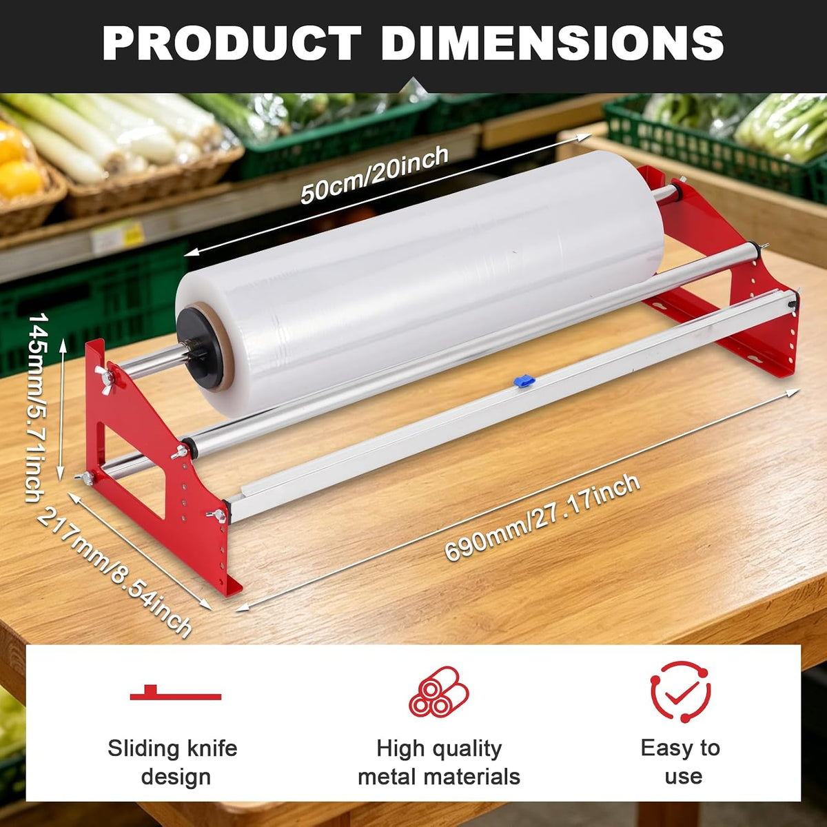 Table Stretch Film Dispenser Wrapping Machine