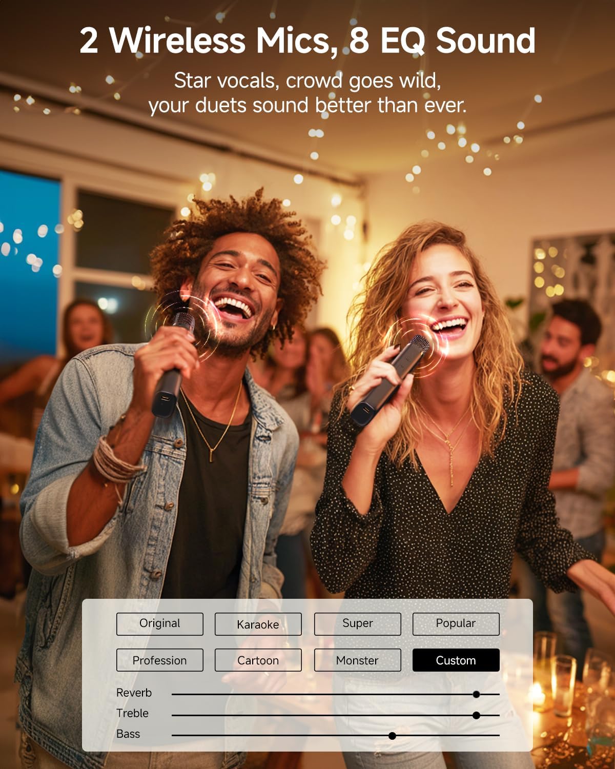 Ikarao S3 Karaoke Machine System With 7″ Touch Screen Wireless Mic
