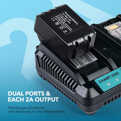 Makita Battery Charger DC18RD Dual Port Charger for Makita Battery
