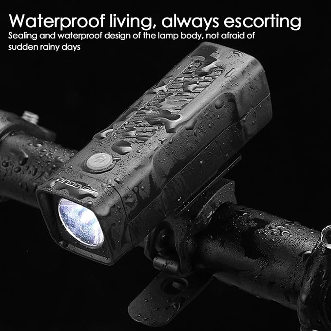 Bicycle Front Light Rechargeable 3 Modes High Lumens TG110017