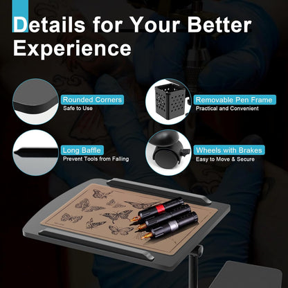 Laptop Table Desk Stand Adjustable Black