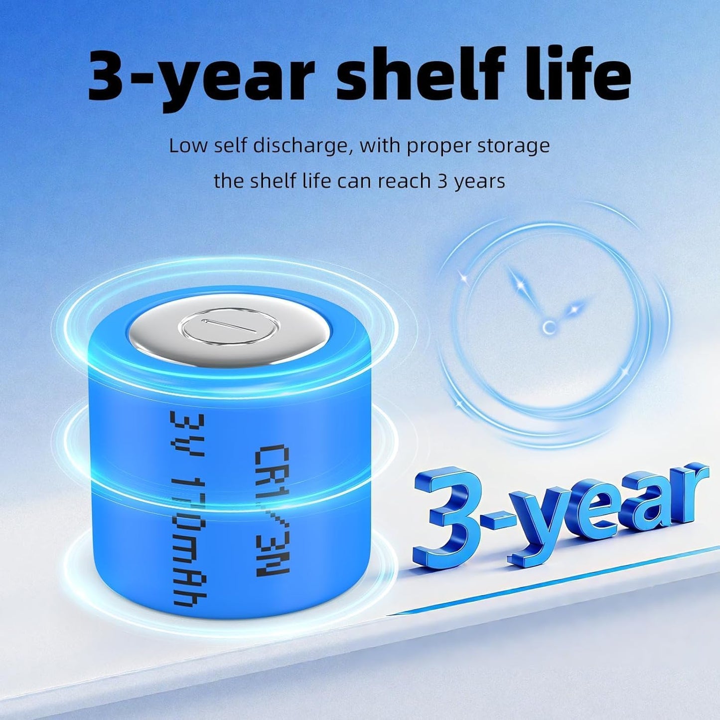 8PCS CR1/3N Lithium Battery 2L76, K58L, DL1/3N, 5018LC, CR11108, CR1/3N, CR13N