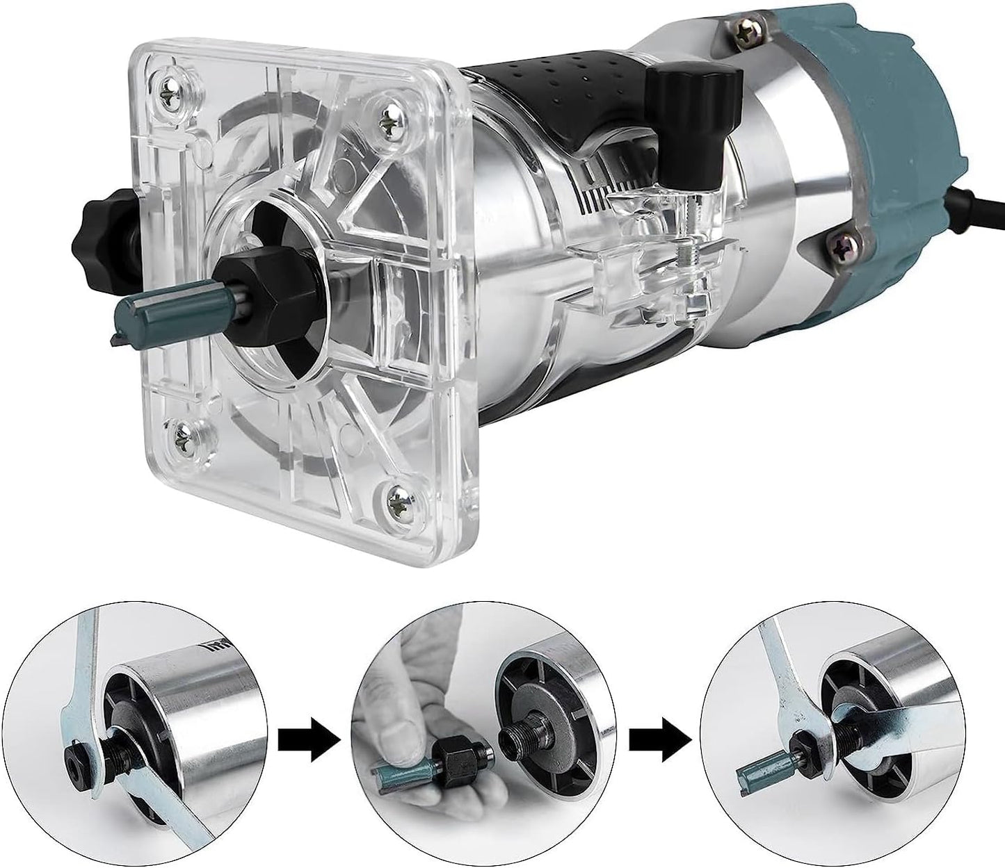 Wood Router with Bit Set Electric Wood Router 800W for DIY & Trimming Work