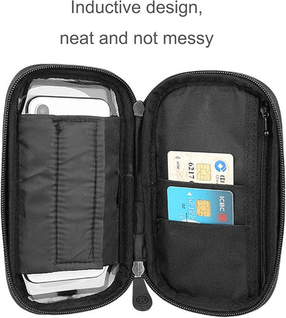 6.4 inch Universal Bicycle Phone Holder & Waterproof Handlebar Mount Bag TG116611