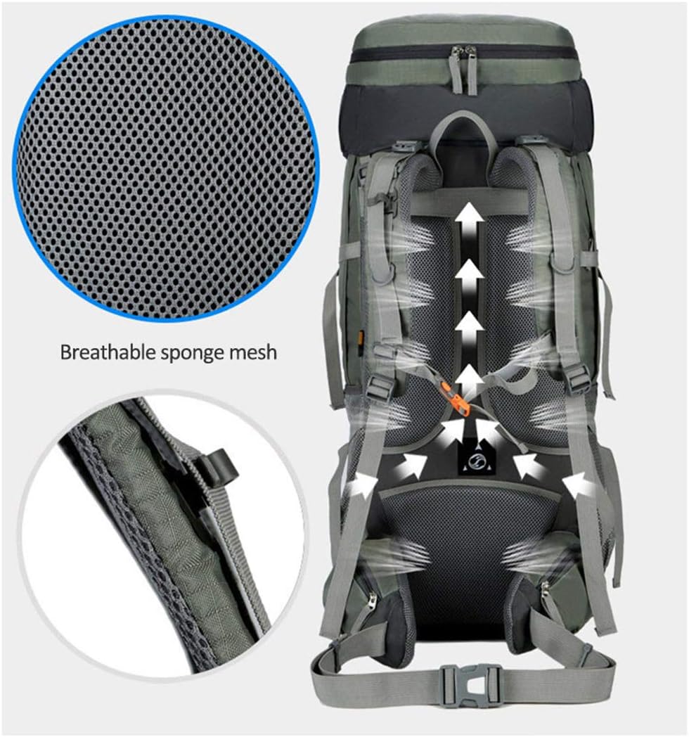 75L Camping & Hiking Backpack – Outdoor Travel Mountaineering Pack with Rain Cover ZYQS11710