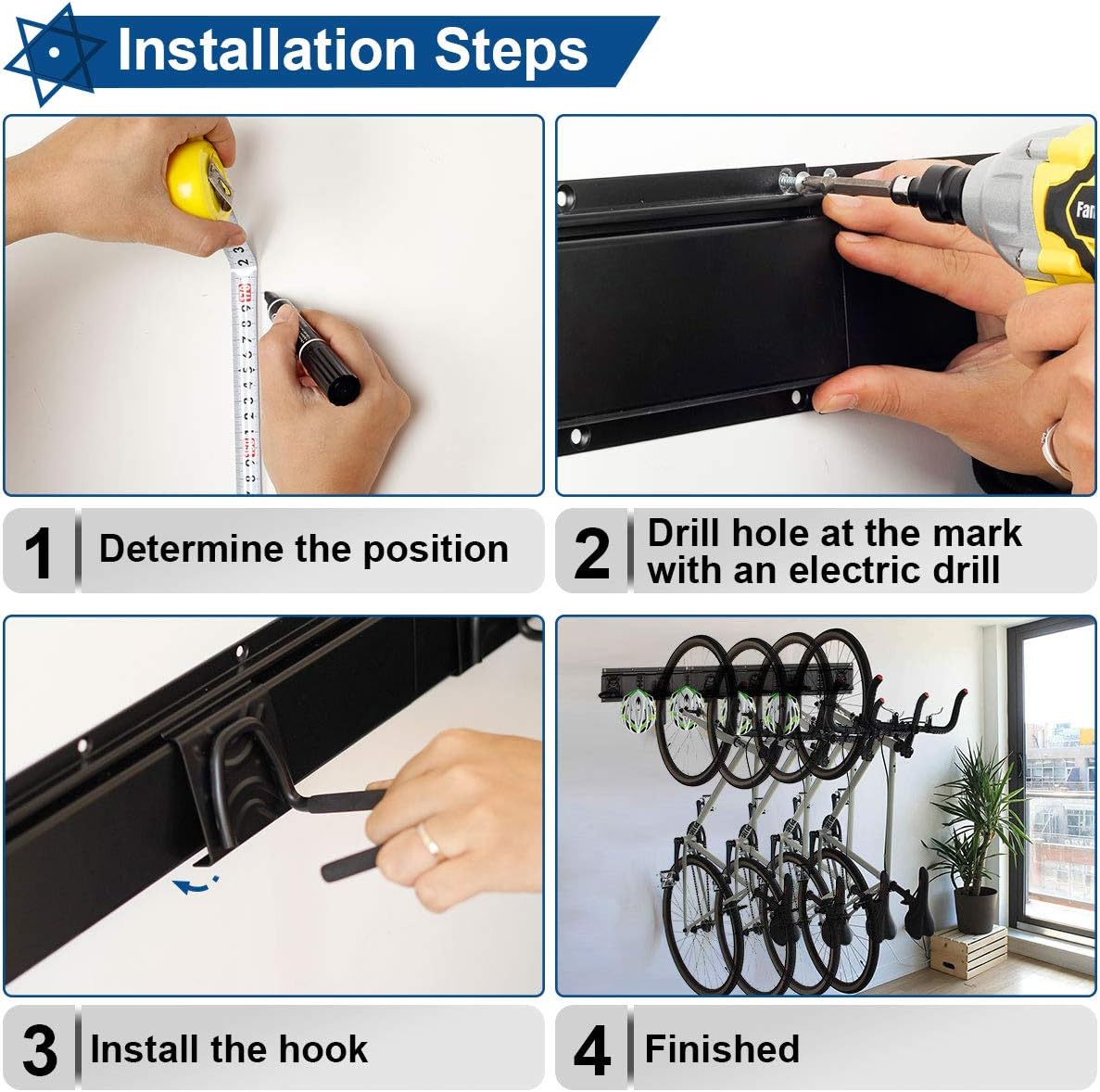 Bike Storage Rack Wall Mount