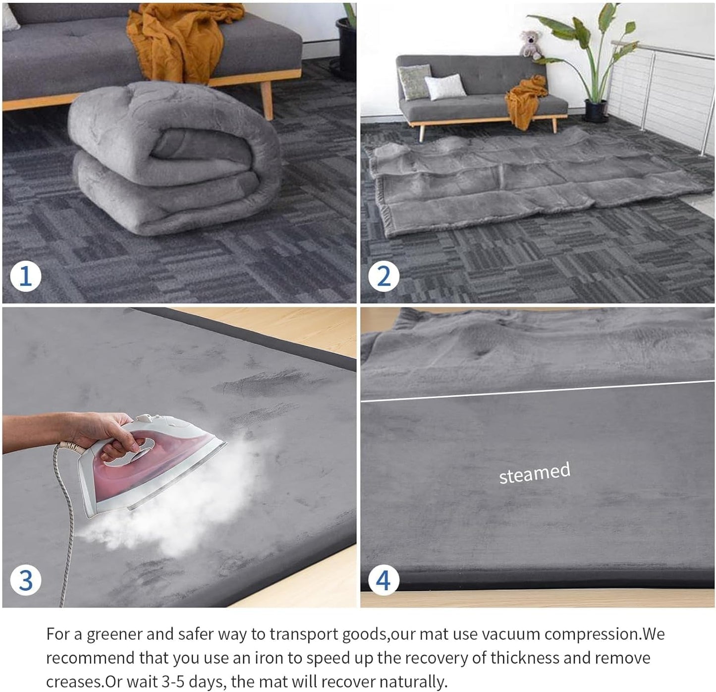 Soft Play Mat Baby Play Mat Memory Foam Soft-Touch Mat