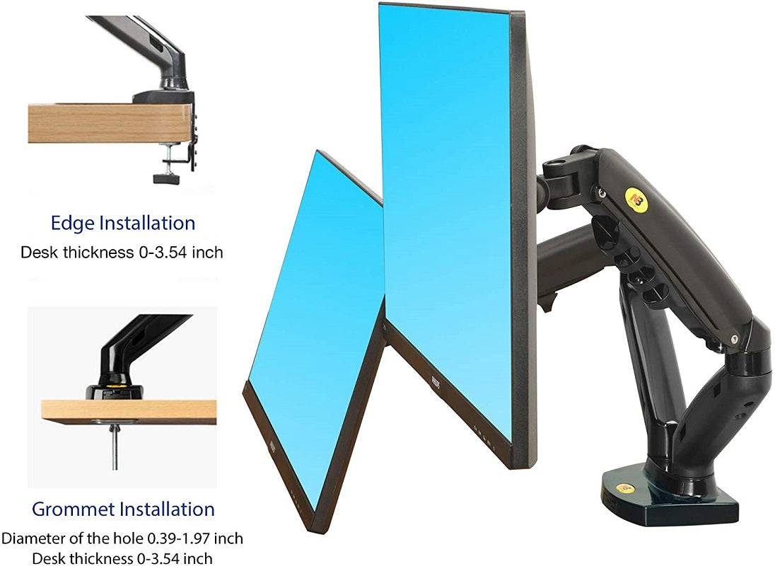 Dual arm monitor stand Hydraulic