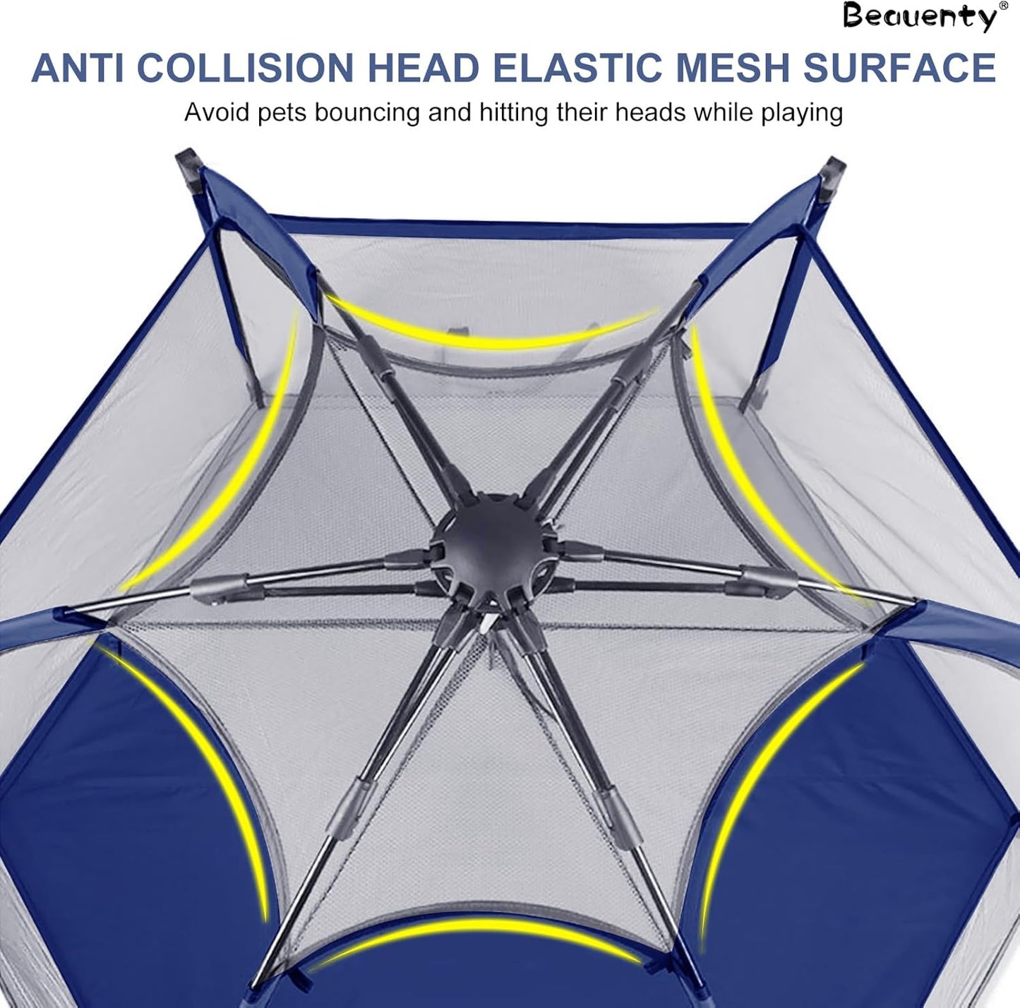 Baby Playpen Kids Tent Carrying Bag Portable Play Yard Toddlers (Blue)