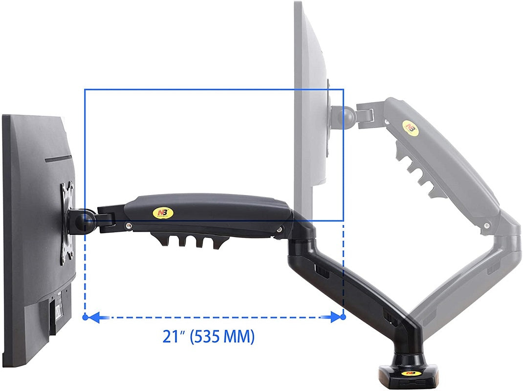 Dual arm monitor stand Hydraulic