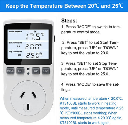 Digital Temperature Controller Thermostat Timer
