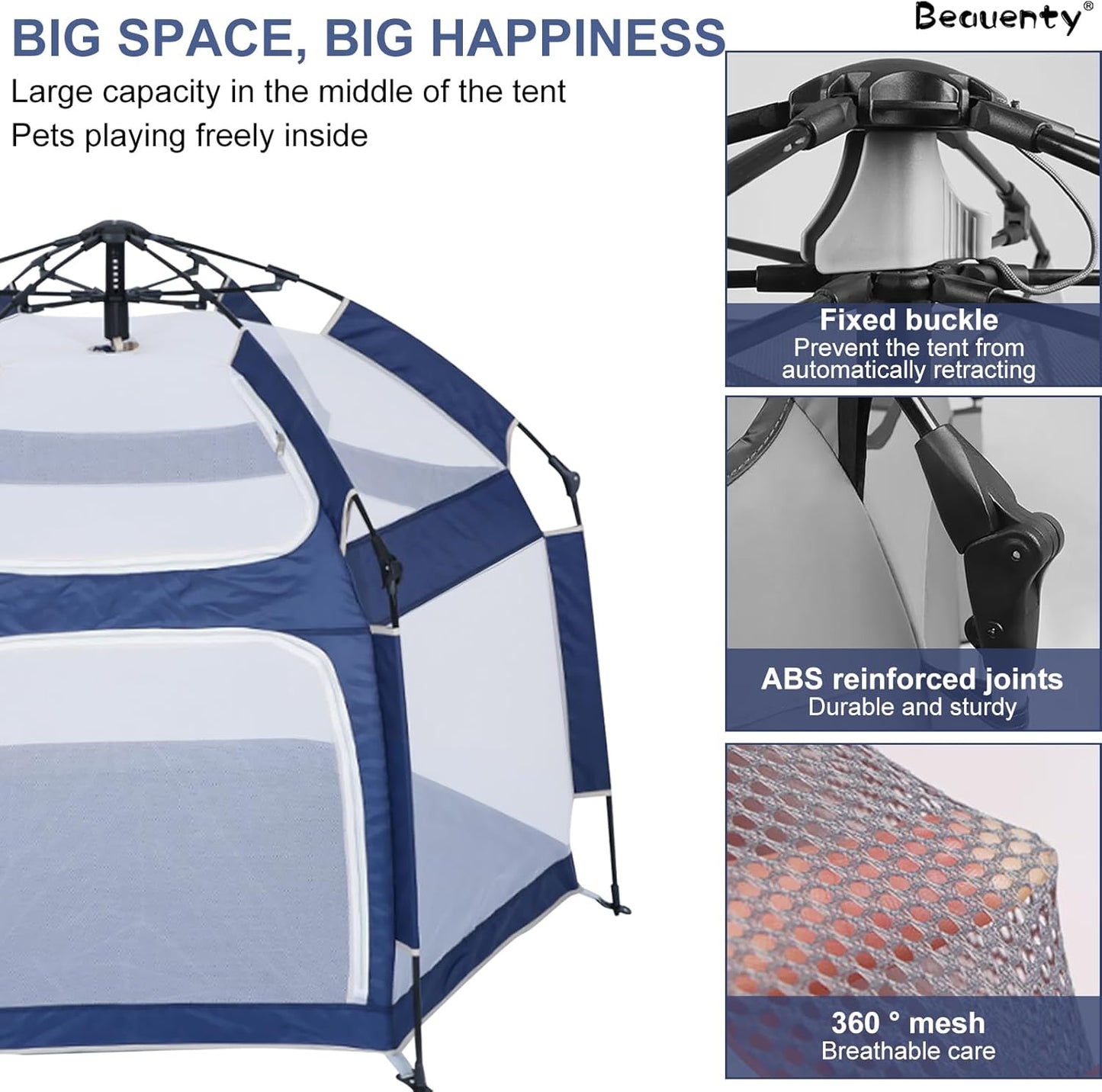 Baby Playpen Kids Tent Carrying Bag Portable Play Yard Toddlers (Blue)