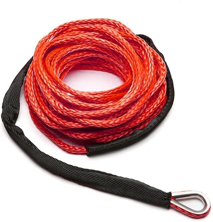 Synthetic Winch Rope Red 15m 6mm