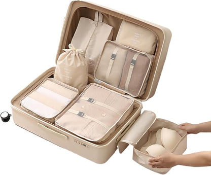 8-Piece Folding Travel Organizer Storage Bags - Suitcase Packing Set ZH16008
