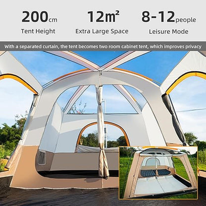Family Tent –Double layers Waterproof-3 Size Two Colours Aavailable LCF91228