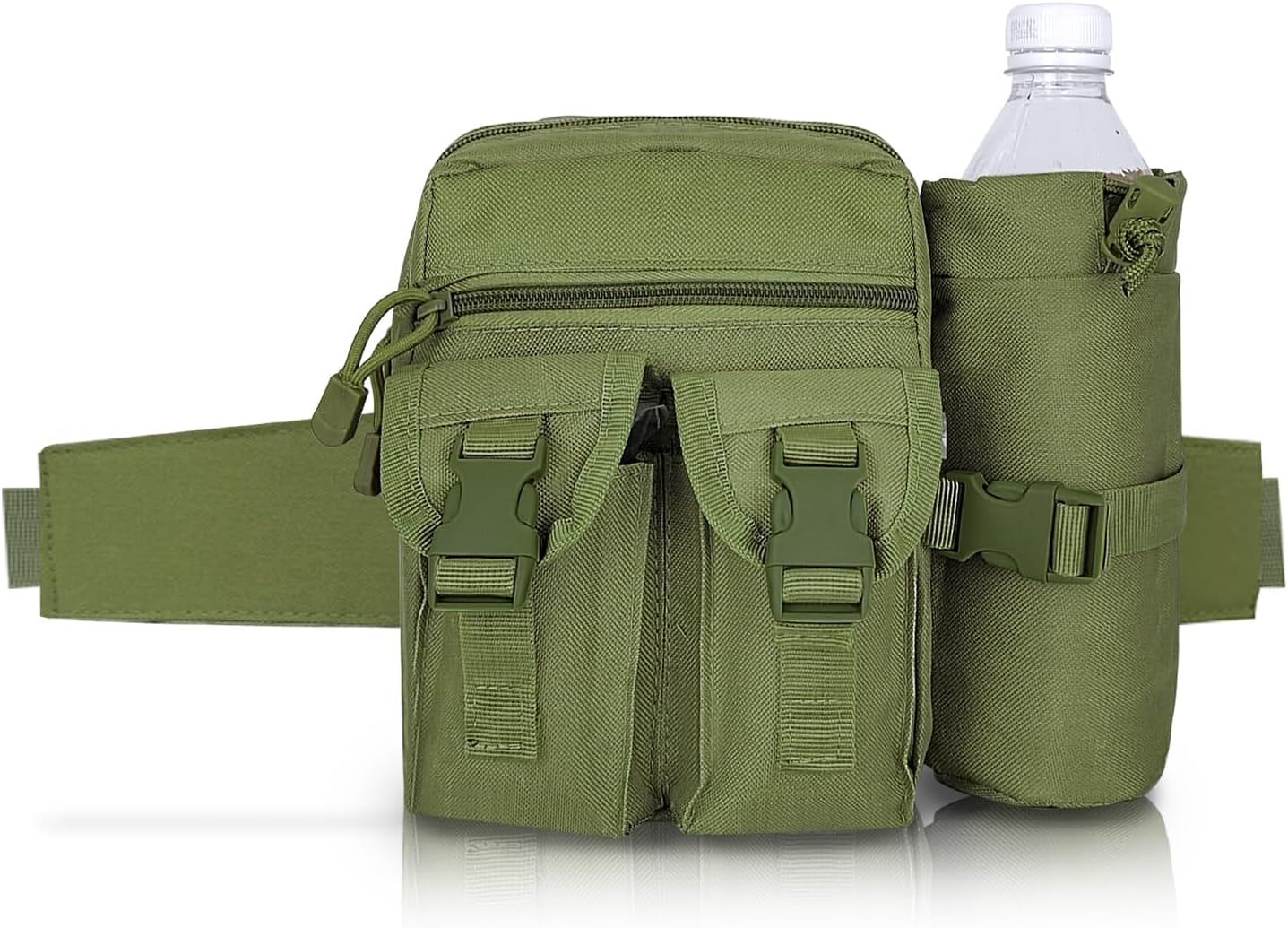 Waterproof Waist Bag with Removable Bottle Pouch - Multi-Pocket Outdoor Sports BL7013