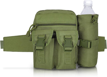 Waterproof Waist Bag with Removable Bottle Pouch - Multi-Pocket Outdoor Sports BL7013