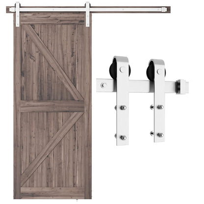 Barn Door Hardware Sliding Door Stainless Steel 1.5m