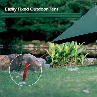 ECOTREK Snow & Sand Tent Stakes – 31cm Aluminum U-Shaped Pegs for Camping & Beach JP5604