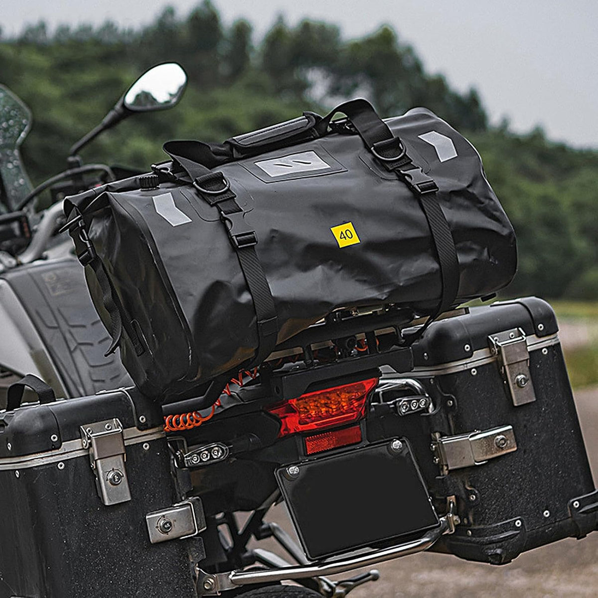 Waterproof Motorcycle Tail Bag – 40L / 66L Roll-Top PVC Duffle BQF11412