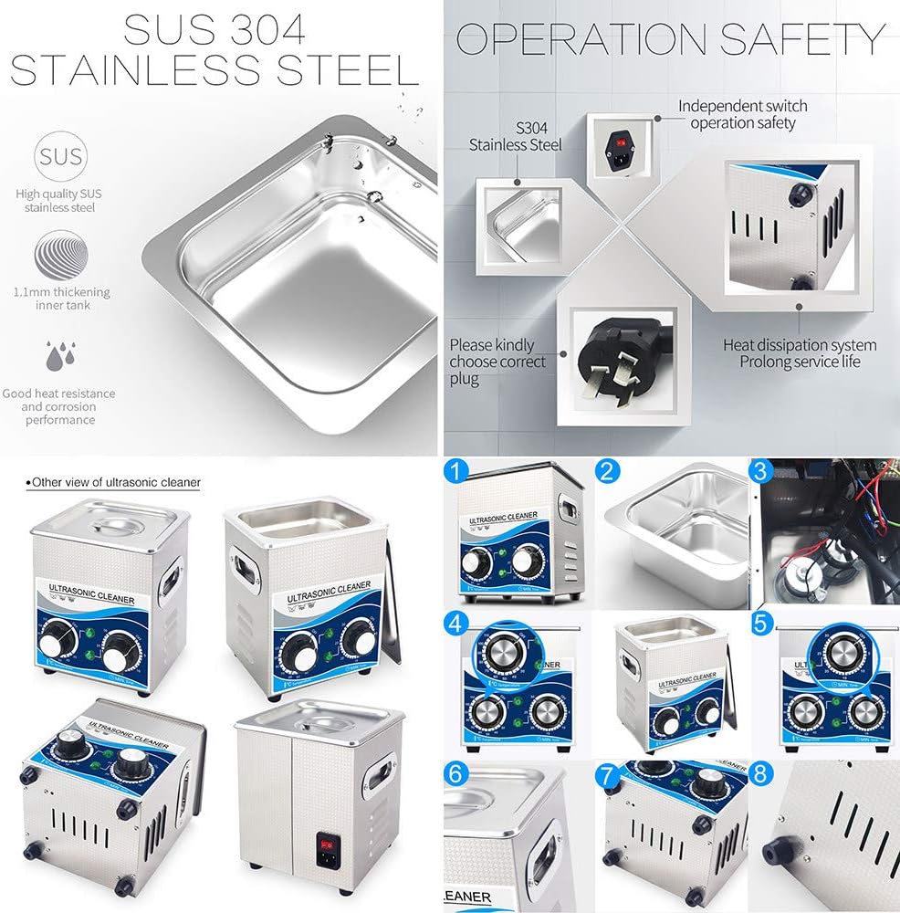 Ultrasonic Cleaner 2L Heated Ultrasonic