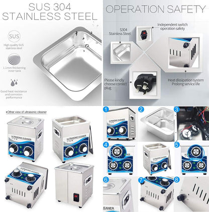 Ultrasonic Cleaner 2L Heated Ultrasonic