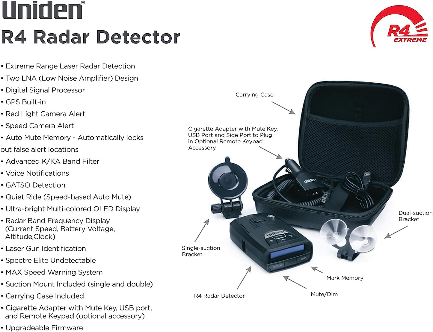 Uniden R4 Extreme Radar Detector