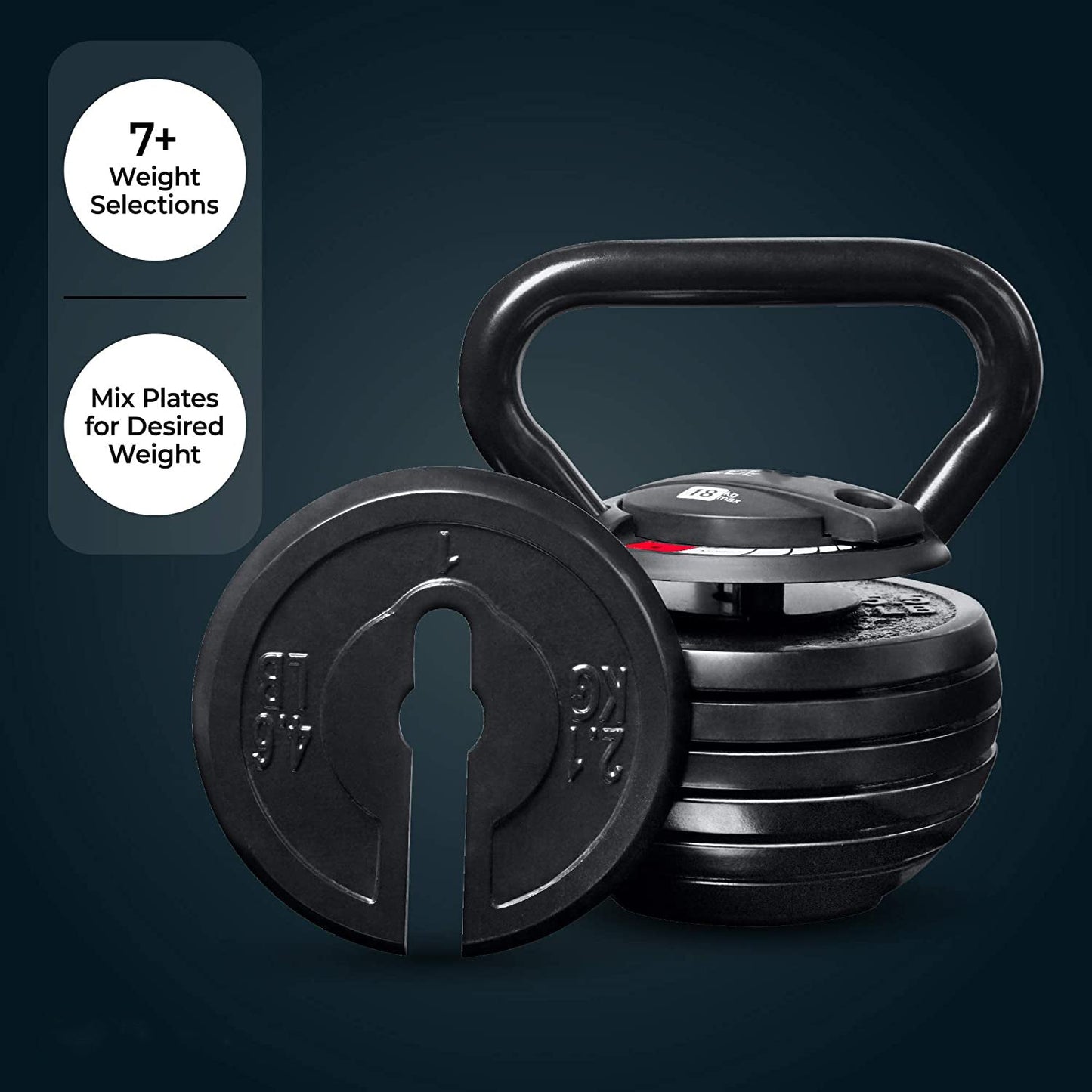 Adjustable Kettlebell 18kg/40lbs